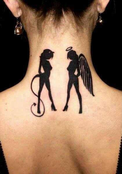 angel demon tattoo|female angel and devil tattoos.